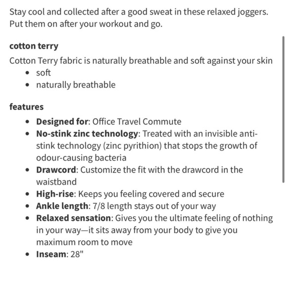 Lululemon Cool & Collected Jogger 28" size 6 in Heathered Speckled True Navy - Picture 16 of 16